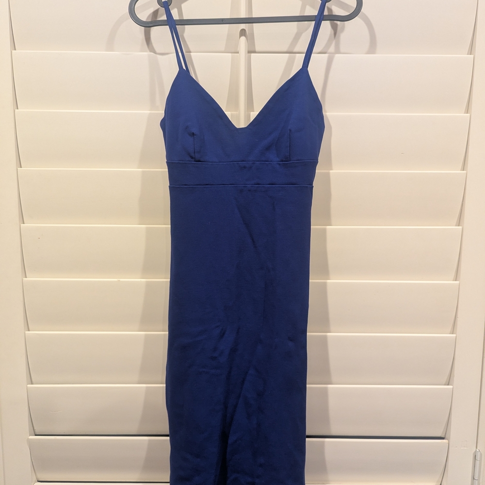 Lulu's Royal Blue Strapless Dress